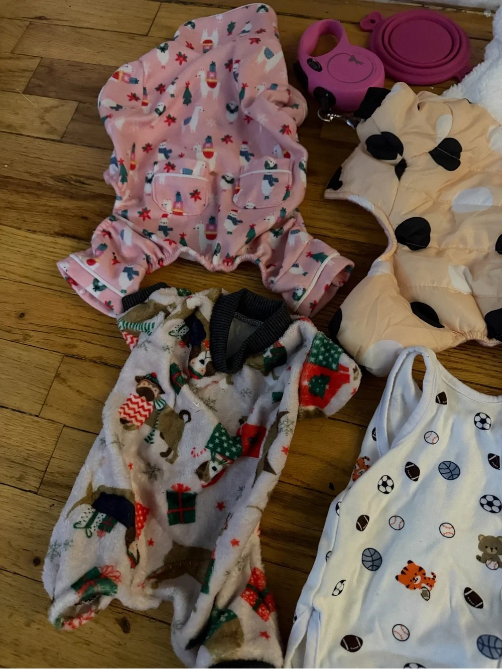 Baby Toddler Cozy Outfit Bundle - Pink, Cream, Red, White, Gray
